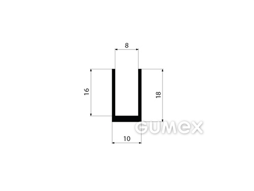 GUMMIPROFILE U-FORM - EPDM